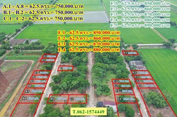 บ้านสวนคลอง 10 ที่ดินจัดสรรแปลงเล็กสดผ่อนได้  T.062-1574449
