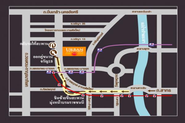 ให้เช่า ทาวน์โฮม Urban Sathorn 350 ตรม. 25 ตร.วา 4 นอน 5 น้ำ 350 ตรม 44000 ต่อเดือน