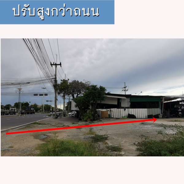 ที่ดินติดถนน ทำเลดี ใกล้ท่าเรือและนิคมแหลมฉบัง ผังสีส้ม เหมาะทำที่พัก ออฟฟิศ โชว์รูม