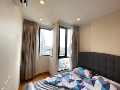 6412-050 ให้เช่า คอนโด อ่อนนุช บางจาก BTSอ่อนนุช Q House Sukhumvit 79 1ห้องนอน ชั้นสูง