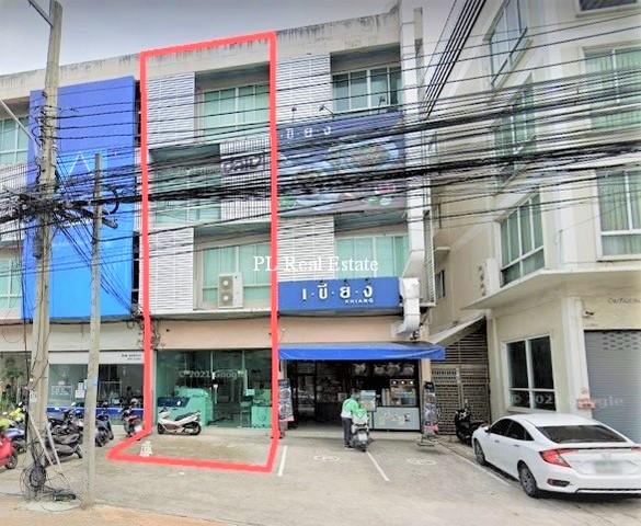 ให้เช่าอาคารพาณิชย์ 1 คูหา 4 ชั้น ย่านลาซาล พื้นที่ใช้สอย 192 ตรม.หน้ากว้าง 4 เมตรจอดรถ ด้านหน้าได้ 2 คัน ไฟฟ้า 3 เฟส ติดถนน ลาซาล
