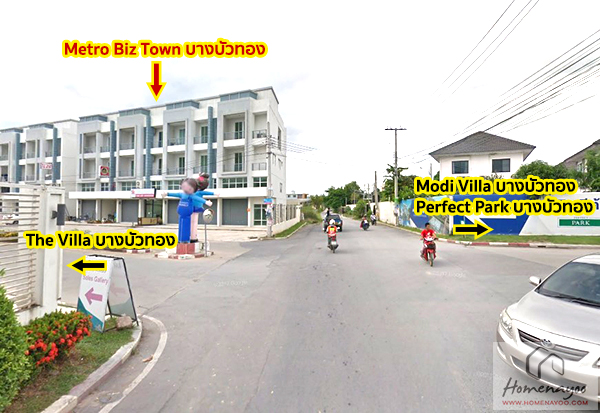 ให้เช่า อาคารพาณิชย์ 3 ชั้นครึ่ง หมู่บ้านเมทโทร บิซทาวน์ บางบัวทอง ใกล้รถไฟฟ้าสายสีม่วง สถานีคลองบางไผ่