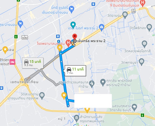 บางขุนเทียน ชายทะเล11-17  26 ตรว.บ้านใหม่ 3แอร์ เซนทรัล พระราม2 7 กม. ให้เช่าทาวน์โฮม 3 ชั้น 4 ห้องนอน 4 ห้องน้ำ  2 ที่จอดรถ กว้าง 7.5 เมตร