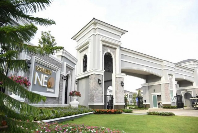 LV52061 ขาย บ้านแฝด และบ้านเดี่ยวสไตล์อังกฤษ โกลเด้น นีโอ สาทร Golden Neo Sathorn ติดถนนกัลปพฤกษ์ เชื่อมตรงสู่สาทร
