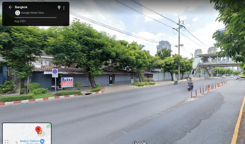 ขายที่ดิน ติด ถนน นราธิวาส สาทร ขนาด 450 ตรว  ราคา 585 mb สนใจโทร 0958195559