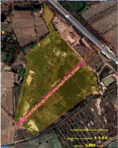 ขายที่ดิน 54-2-11ไร่ 35ล้านบาท ติดถนน 4เลน ยางตลาด-โพนทอง ต.ยางตลาด อ.ยางตลาด กาฬสินธุ์