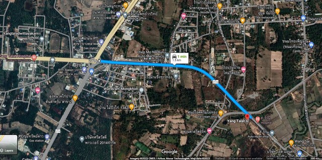 ขายที่ดิน 54-2-11ไร่ 35ล้านบาท ติดถนน 4เลน ยางตลาด-โพนทอง ต.ยางตลาด อ.ยางตลาด กาฬสินธุ์