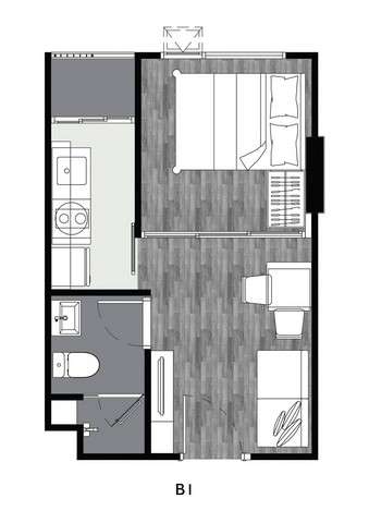 ขายดาวน์คอนโด Origin Brixton rayong (ติดถนน สุขุมวิท) ชั้น 3 ตึก A  ราคาขายดาวน์  200,000 บาท