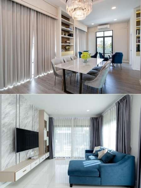 Functionครบ!  ให้เช่าบ้านหรูบิ้วอินแล้ว 2 ชั้น บางนา กม.12  วัดหลวงพ่อโต กาญจนาภิเษก BigCบางพลีขนาดที่ดิน 55 ตารางวา 3นอน 3น้ำ 165 ตรม.