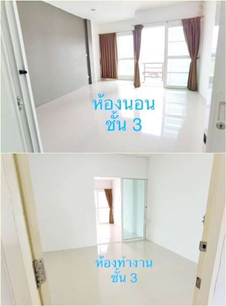ตลาดหนองมน ทำเลดีถูกที่สุด ให้เช่า อาคารพาณิชย์ 3 ชั้น ม.บูรพา ทะเลบางแสน ชลบุรี 4 นอน 3น้ำ 2ที่จอดรถ บิ๊กซี 25 ตรว. 225 ตรม.
