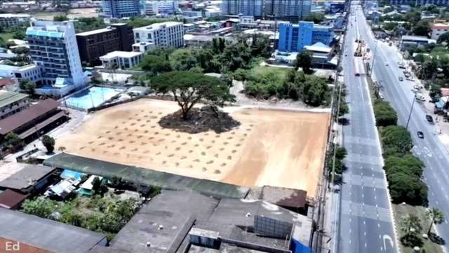 ขายที่ดินติดถนนสุขุมวิท พัทยาเหนือ ทำเลเยี่ยม ราคางาม ติดถนนสองด้าน