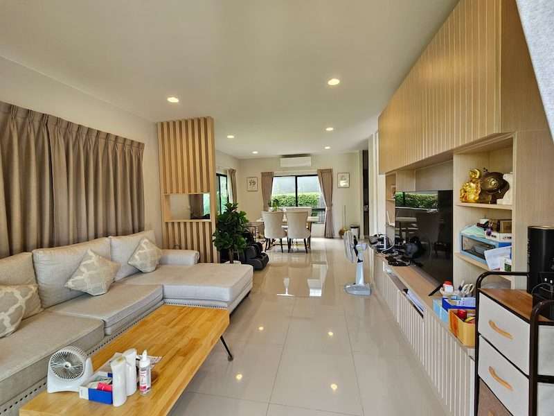 BS666 ขายบ้านเดี่ย 2ชั้น บุราสิริราชพฤษ์ 345 หลังมุม 3ห้องนอน 3ห้องน้ำ ใกล้ โรบินสันราชพฤกษ์ 345 ปากเกร็ด นนทบุรี