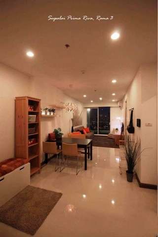 รหัส JIEW306 ขาย Supalai Prima Riva RAMA 3 ห้องขนาด 59ตรม. แบบ 1 ห้องนอน 1ห้องน้ำ ชั้น32