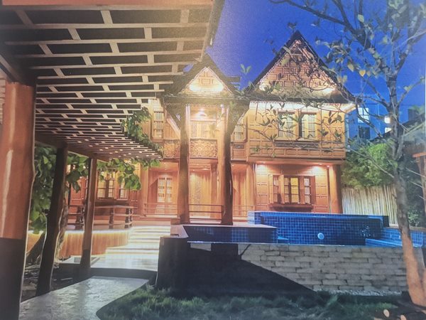 ขายบ้านพร้อมที่ดิน บ้านทรงไทย ซอยประชาอุทิศ 55 ไม้สักทั้งหลังพร้อมสระว่ายน้ำ โทร 0865968775
