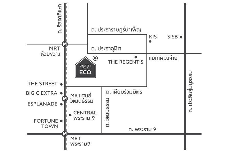 Chaptes One Eco เขต ห้วยขวาง ( เจ้าของขายเอง)