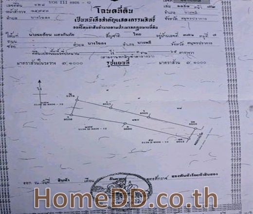 ขายที่ดินเปล่าถมแล้ว เนื้อที่ 365 ตารางวา1โฉนด ทำเลดี สมุทรปราการ L-4865