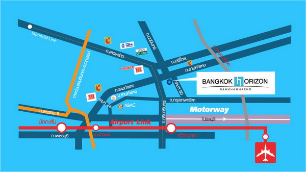 ขาย คอนโด Bangkok Horizon รามคำแหง 60 ติดถนนรามคำแหง ใกล้รถไฟฟ้าสายสีส้ม