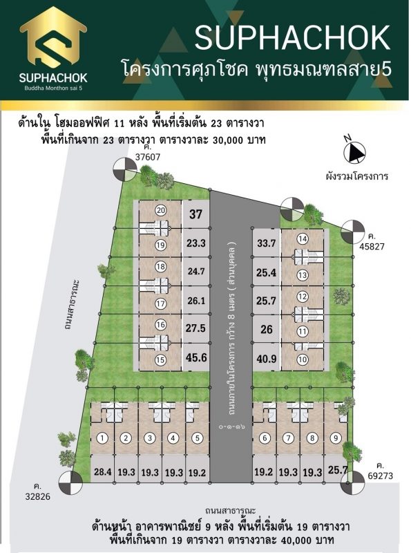 โครงการศุภโชค พุทธมณฆลสาย 5  อาคารพาณิชย์- โฮมออฟฟิศ เริ่มต้น 3.88 ลบ.