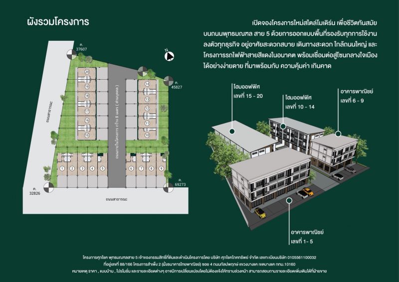 โครงการศุภโชค พุทธมณฆลสาย 5  อาคารพาณิชย์- โฮมออฟฟิศ เริ่มต้น 3.88 ลบ.