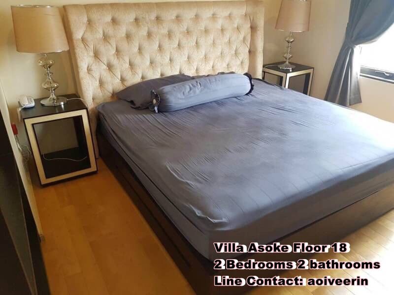 2 Bedrooms Corner Unit at Villa Asoke available for rent floor 18