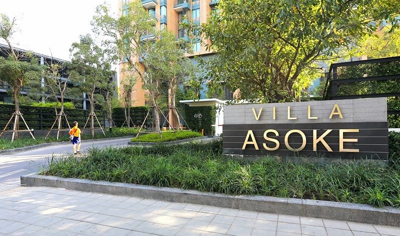 2 Bedrooms Corner Unit at Villa Asoke available for rent floor 18