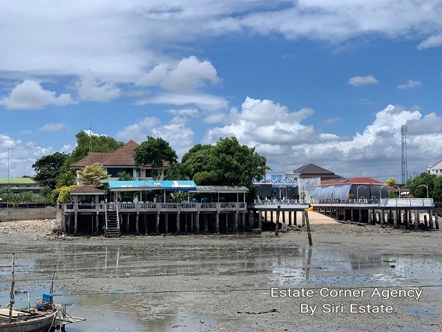 ที่ดินพร้อมสิ่งปลูกสร้างและร้านอาหารบ้านมณีซีฟู๊ดพร้อมใบอนุญาตให้ปลูกสร้างสิ่งล่วงล้ำลำแม่น้ำ