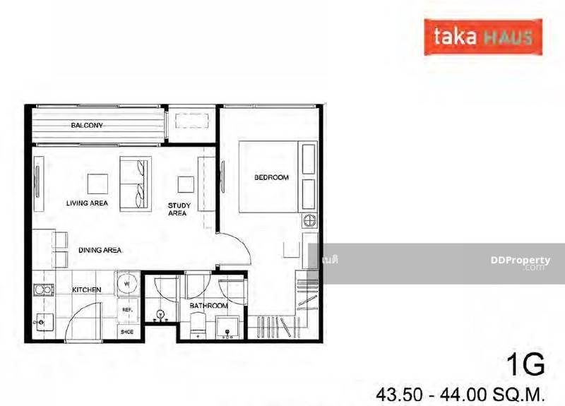 *** For Sale *** Taka Haus 44 Sqm. (1Bed)