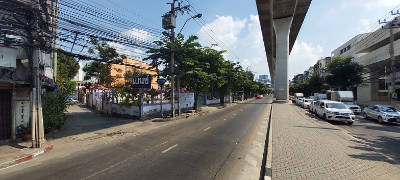 ขายที่ดิน 116 วา (ถมแล้ว)ติดถนนกรุงเทพ-นนทบุรีและติดซอย 48 ใกล้สถานีรถไฟฟฟ้า สายสีม่วง สถานี MRT วงศ์สว่างวงสว่าง ตรงข้ามบิ๊กซี วงค์สว่าง แขวง วงศ์สว่าง เขตบางซื่อ กรุงเทพมหานคร