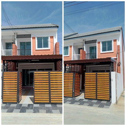 เช่า 9,000 ทาว์โฮมใหม่ 2 ชั้น 18 ตร.วา หลังมุม หมู่บ้านกิตตินครเพลส/ For Rent 9,000 New finished townhome 2 floors at Kitti Nakorn Place