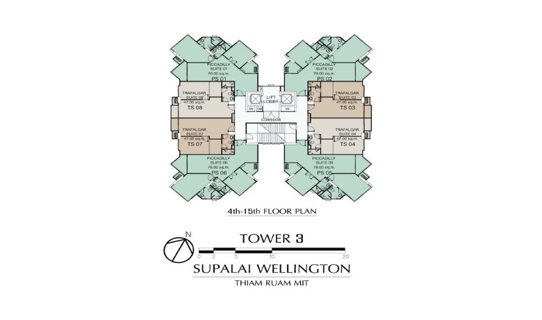 ขายคอนโด Supalai Wellington ห้องใหม่ไม่เคยเข้าอยู่ ชั้น 11 ตึก 3 ห้องมุม 87.50 ตร.ม. 2 ห้องนอน 2 ห้องน้ำ รวมที่จอดรถ FIX 12 ตร.ม. ชั้นP3A ถนน เทียมร่วมมิตร แขวง/เขตห้วยขวาง กรุงเทพฯ