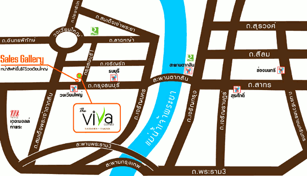 ให้เช่า สตูดิโอ The Viva Condo Sathon-Taksin พร้อมเฟอร์นิเจอร์ และเครื่องใช้ไฟฟ้า