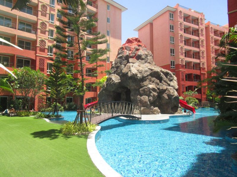 For rent, Seven Seas Condo Resort Jomtien, Area 38 sq.m., 8th floor, ready to move in, 10,000 baht