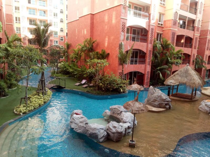 For rent, Seven Seas Condo Resort Jomtien, Area 38 sq.m., 8th floor, ready to move in, 10,000 baht