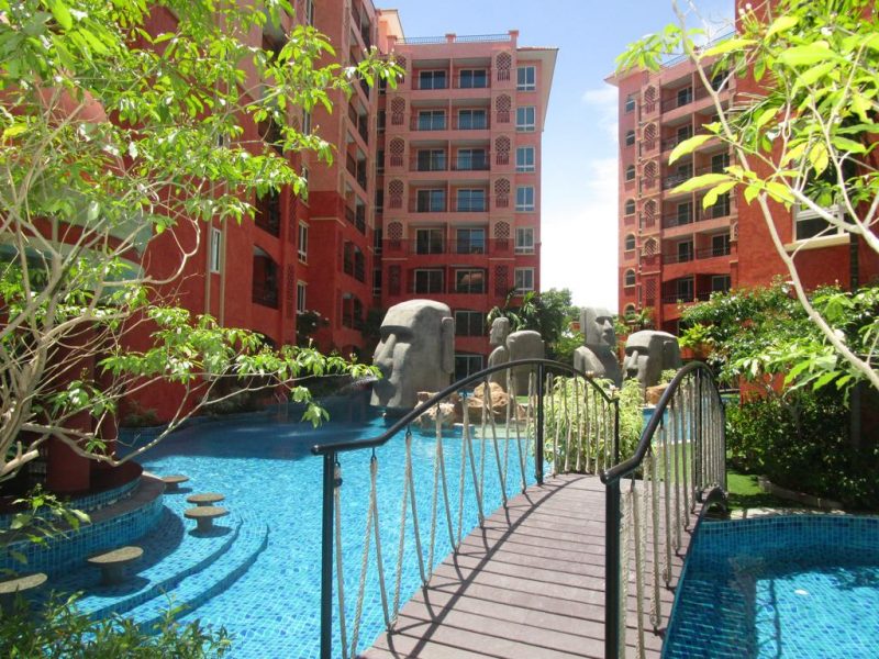 For rent, Seven Seas Condo Resort Jomtien, Area 38 sq.m., 8th floor, ready to move in, 10,000 baht