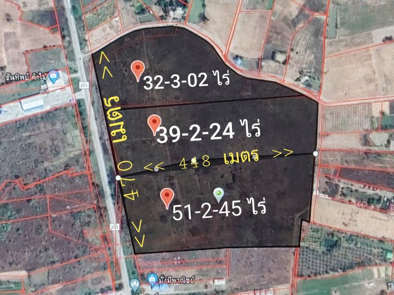 ขายที่ดินแปลงสวย 123-3-71 ไร่ หน้ากว้าง 470 เมตร ติดถนน ทล. 201 ติดถนนซอย เยื้องปั๊ม ปตท.หนองหิน ตำบลหนองหิน อำเภอหนองหิน จังหวัดเลย