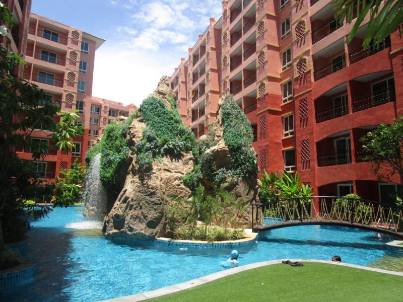 For rent, Seven Seas Condo Resort Jomtien, Area 38 sq.m., 8th floor, ready to move in, 10,000 baht