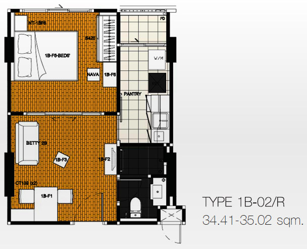 ขาย Casa Condo สุขุมวิท97 ตึกB แบบ 1Bedroom ชั้น4 ราคา 3.1ล้านบาท For Sell พร้อมเลขห้องมงคล ตำแหน่งถูกหลังฮวงจุ้ย ใกล้ BTS บางจาก