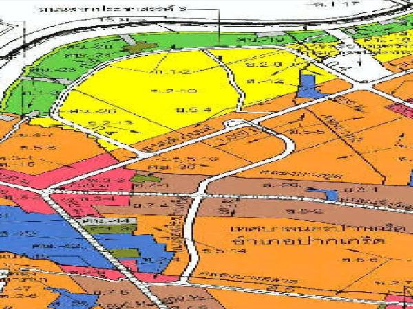 ขายที่ดิน ติดถนนติวานนท์ 7ไร่เศษ หน้ากว้าง 65 เมตร ถมเเล้ว พื้นที่สีส้มย.5