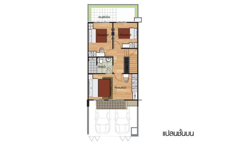 ทาวน์โฮมฟังก์ชั่นบ้านเดี่ยว  หน้าบ้านกว้าง 5.7