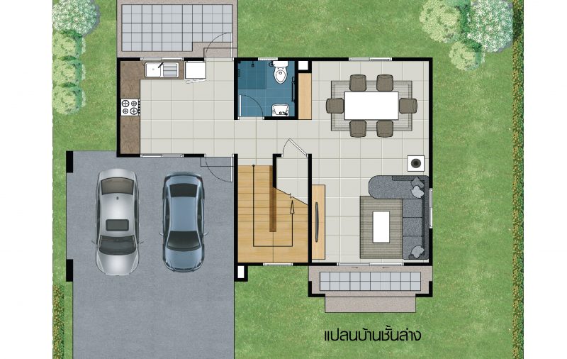 ทาวน์โฮมฟังก์ชั่นบ้านเดี่ยว  หน้าบ้านกว้าง 5.7