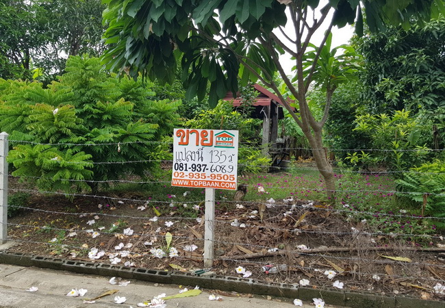 ขาย ที่ดิน ในหมู่บ้านสาวิตรี ศาลาธรรมสพน์ 31 ถนนพุทธมณฑลสาย 3 เขตทวีวัฒนา กรุงเทพมหานคร