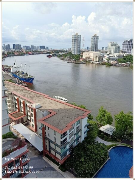 ขายด่วน คอนโดริมแม่น้ำ ห้องสวย Ivy River Condo เห็นวิวแม่น้ำชัดมากวิวสวยที่สุดในโครงการ เฟอร์ตามรูป สภาพใหม่มากๆ