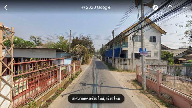 ที่ดินในเมืองเชียงใหม่ 71 ตารางวา (ซอยเดียวกับก๋วยเตี๋ยวไก่ขัน )(เก่า)ติดถนน 2 ด้าน ข้างสถานีรถไฟ
