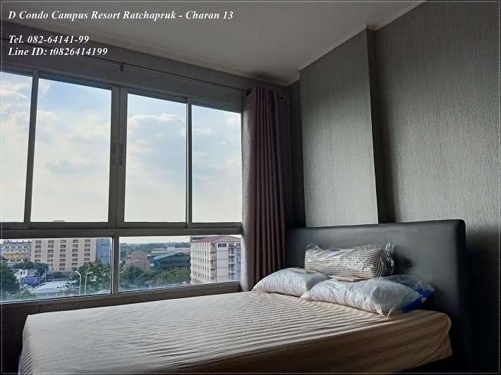 ขาย Dcondo Campus Resort Ratchapruek-Charan 13 ใกล้ MRT จรัญ 13 และ BTS บางหว้า  ด้านหน้าวิวโล่ง เฟอร์ครบ สภาพดีมาก เครื่องใช่ไฟฟ้าใหม่ทุกชิ้น