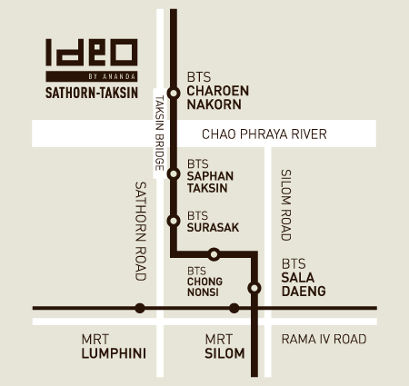 ขาย  คอนโด Ideo Sathorn – Taksin  แบบ Studio  1 ห้องน้ำ  28.5  ตร.ม ราคาดีที่สุด