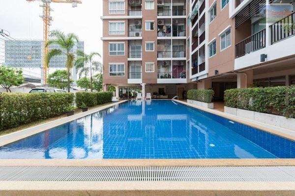 ขาย/ให้เช่า B Condo บี คอนโด บางนา ห้องสตูดิโอ 30 ตร.ม. ชั้น 5 วิวสระว่ายน้ำ