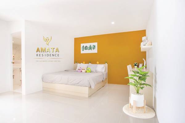 Amata Residence อพาร์ตเม้นท์ สไตล์คอนโด ที่สวย น่าอยู่ ใหม่ที่สุด สิ่งอำนวยความสะดวกครบครันที่สุดในบ่อวิน