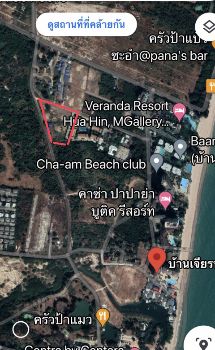 ขาย ที่ดิน ถูกขายด่วน ที่ดินเปล่า ใกล้หาดชะอำ 350 เมตร 4 ไร่ 2 งาน 76 ตร.วา ใกล้ ถ.เพชรเกษม 600 ม. ถมแล้ว สร้างคอนโดได้