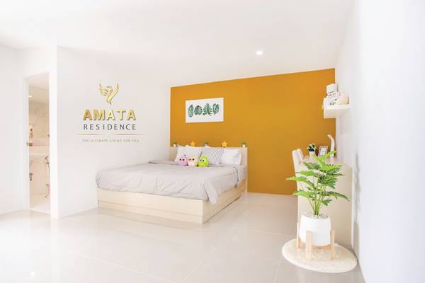 Amata Residence อพาร์ทเม้นท์ให้เช่า หอพัก ห้องเช่ารายเดือน สไตล์คอนโด บ่อวิน อำเภอศรีราชา ชลบุรี