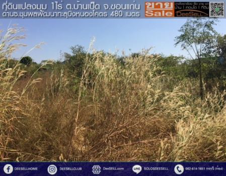 ขาย ที่ดิน บ้านเป็ด ขอนแก่น แปลงมุม ถมแล้ว 1 ไร่ ราคาดี